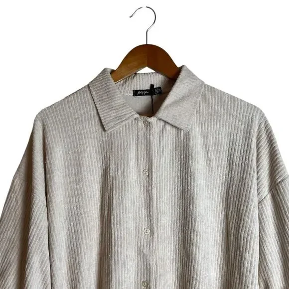 NWT! Nasty gal ribbed 2 piece towel set‎ in stone - Picture 8 of 12